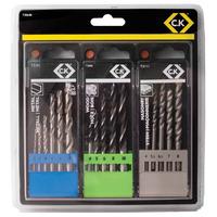 ck tools t3064b masonrymetalwood drill bit set of 16