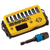 CK Tools T4510 Blue Steel Impact PZ/PH Screwdriver Bit - Set of 10