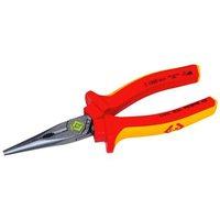 C.K Tools Redline VDE Insulated Straight Snipe Long Nose Pliers