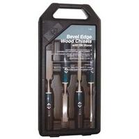 C.k Wood Chisel Bevel Edged Set of 4 Plus Sharpening Stone