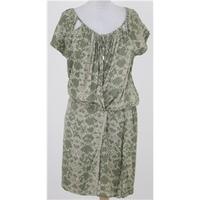 CK size 12 green floral summer dress