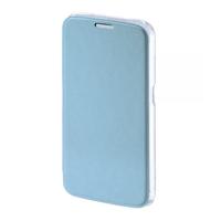 Clear Booklet Case for Samsung Galaxy S6 (Light Blue)