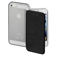 Clear Booklet Case for Apple iPhone 5/5s/SE Black