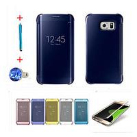 clear view window smart cover fundas for galaxy s7 edge pluss7 edges7s ...