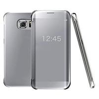 Clear View Flip Case UV Mirror PC Hard Phone Cover Smart Case For Samsung Galaxy S7 /S7 Edge/S7/S6 Edge /S6 Edge/S6