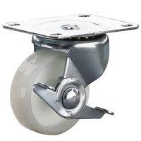 Clarke ML126-1W 50mm Swivel & Brake Castor - White Nylon