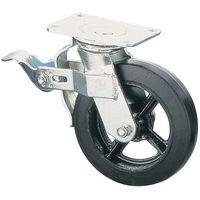 Clarke ML815 200mm Heavy Duty Swivel & Brake Castor - Rubber