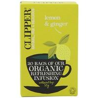 clipper org lemon ginger envelopes 250bag