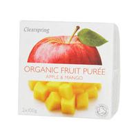 clearspring fruit puree applemango 2 x 100g