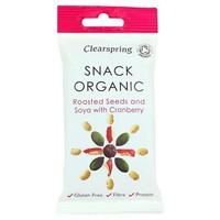 clearspring roasted seeds soya cranberry 30g