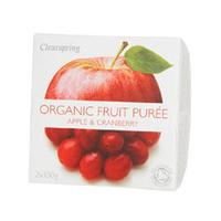 Clearspring Fruit Puree Apple/Cranberry 2 X 100g