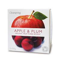 Clearspring Fruit Puree Apple & Plum 2 X100g
