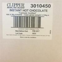 Clipper Fairtrade Hot Choc Sachet 100sticks