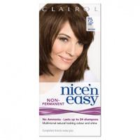 Clairol Nice\'n Easy Non-Permanent Hair Colour (Lasts Up To 24 Washes) Light Ash Brown 75