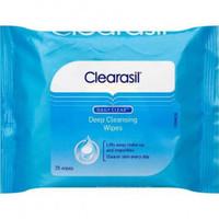 clearasil daily clear deep cleansing wipes pack of 25 wipes