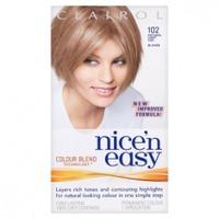 Clairol Nice\'n Easy Permanent Hair Colour Natural Light Ash Blonde 102