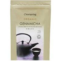 clearspring genmaicha green tea with roasted rice 125g packs