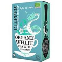 clipper organic white tea with peppermint 20 bags