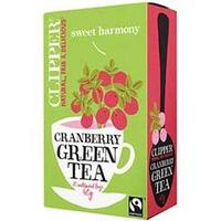 Clipper Fairtrade Green Tea with Cranberry 20 Bag(s)