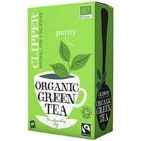 clipper organic fairtrade green tea 26 bags