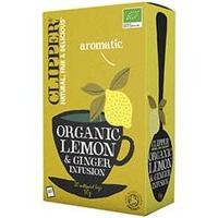 clipper organic lemon ginger tea 20 bags
