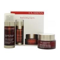 Clarins Replenishing Experts Gift Set 50ml Super Restorative Day Cream + 30ml Double Serum Age Control