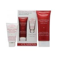 clarins gift set 200ml super restorative redefining body care 75ml bod ...