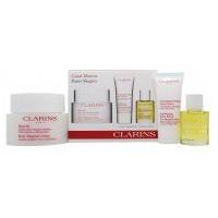 Clarins Gift Set 200ml Body Shaping Cream + 30ml Body Scrub + 30ml Body Treatment Oil