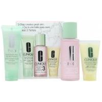 Clinique 3-Step Skincare Gift Set 50ml Liquid Facial Soap Oily Skin Formula + 100ml Clarifying Lotion 3 Combination Oily + 30ml Dramatically Different