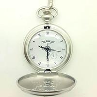Clock/Watch Inspired by Fullmetal Alchemist Edward Elric Anime Cosplay Accessories Clock/Watch Silver Alloy Male