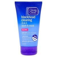 Clean & Clear 2 in 1 Blackhead Face Mask & Wash
