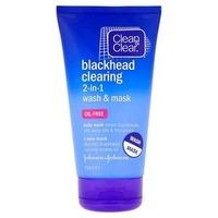 clean clear 2 in 1 blackhead face mask wash