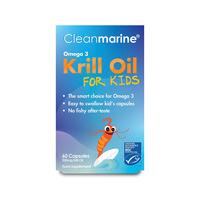 Cleanmarine Krill Oil for Kids, 200mg, 60Caps