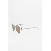 Clear Perspex Round Cat-Eye Sunglasses, PINK