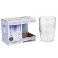 Clear Crystal Cut Large Shot Glass