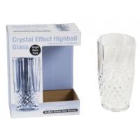 Clear Crystal Cut Highball Glass