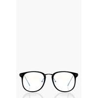 clear lense matte black glasses black