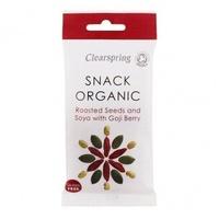 Clearspring Roasted Seeds Soya & Goji Snack (30g x 15)