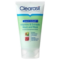 clearasil daily clear wash and mask 150ml