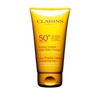 clarins sun wrinkle control cream for face 50