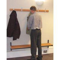 CLOAKROOM BENCH - WALL MOUNTED L X D MM: 1500 X 300