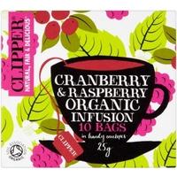 clipper cranberry and raspberry 10bag 1 x 10bag