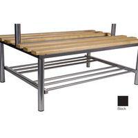 CLUB DUO CLOAKROOM BENCH BLACK 1000MM WIDE X 800 DEEP