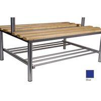 CLUB DUO CLOAKROOM BENCH BLUE 2000MM WIDE X 800 DEEP