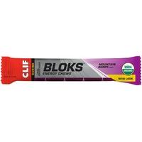 Clif Shot Bloks Electrolyte Mountain Berry Flavour Chews 60 g (Pack of 18)