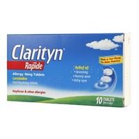 Clarityn Rapide Allergy Tablets 10 Tablets