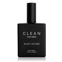 clean for men black leather 100 ml edt spray