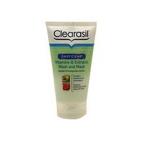Clearasil Daily Clear Vitamins & Extracts Wash And Mask