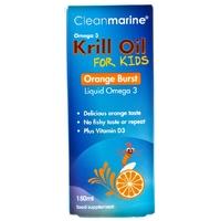 Cleanmarine Krill Oil for Kids Liquid Orange Burst- 150ml