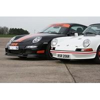 Classic and Modern Porsche 911 Driving Blast